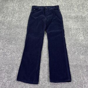 Dakota Pants Mens 35x33 Blue Corduroy Straight Leg 5 Pocket Casual Workwear